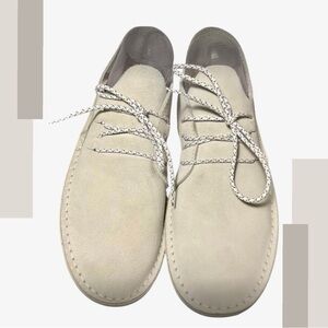 Clarks Origin Women’s Size 9.5M. White Suede 5 Pieces. No Glue, Just Thread
